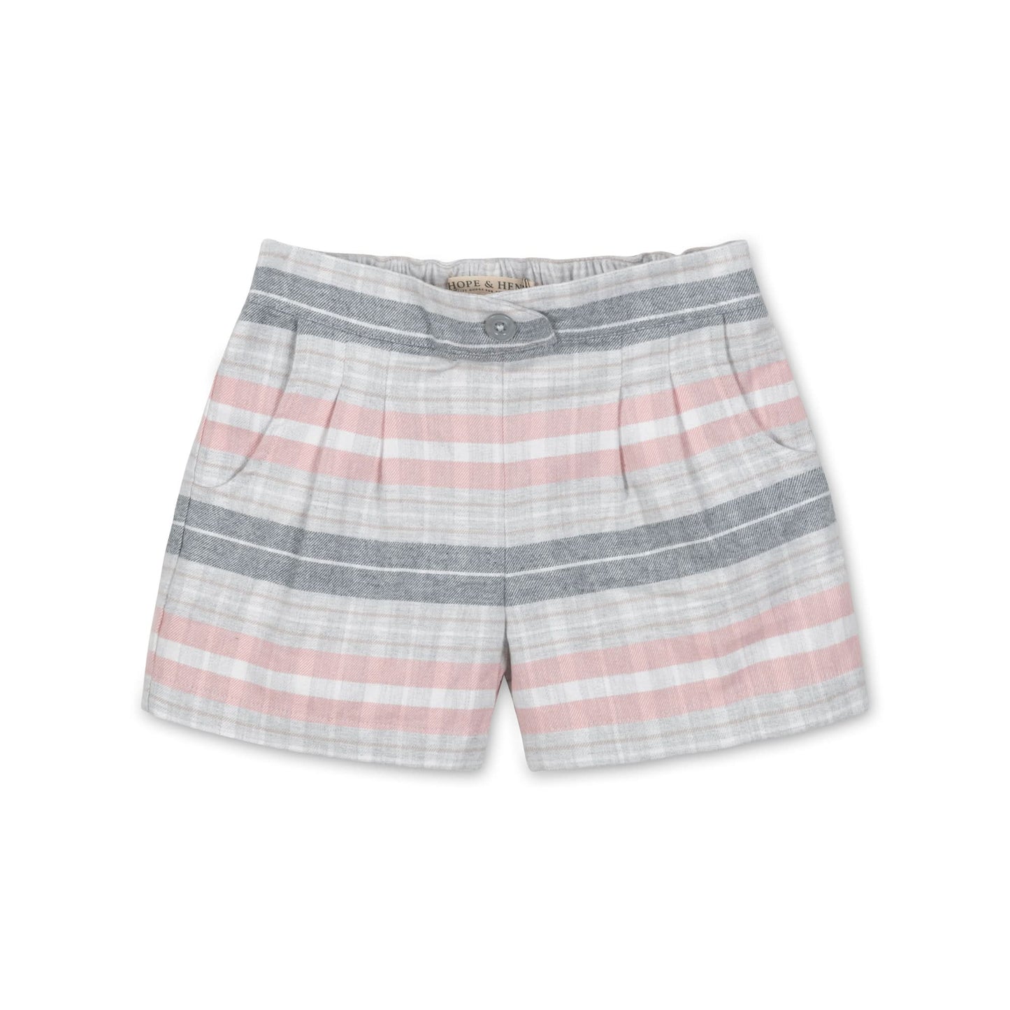 Pleated Organic Flannel Short - Baby