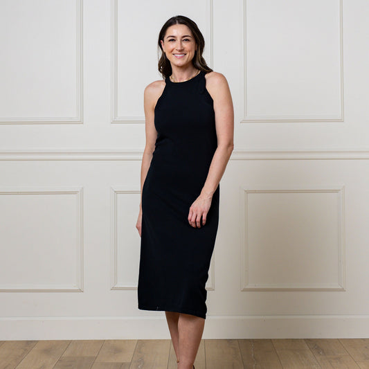 Halter Tie Knit Sweater Dress