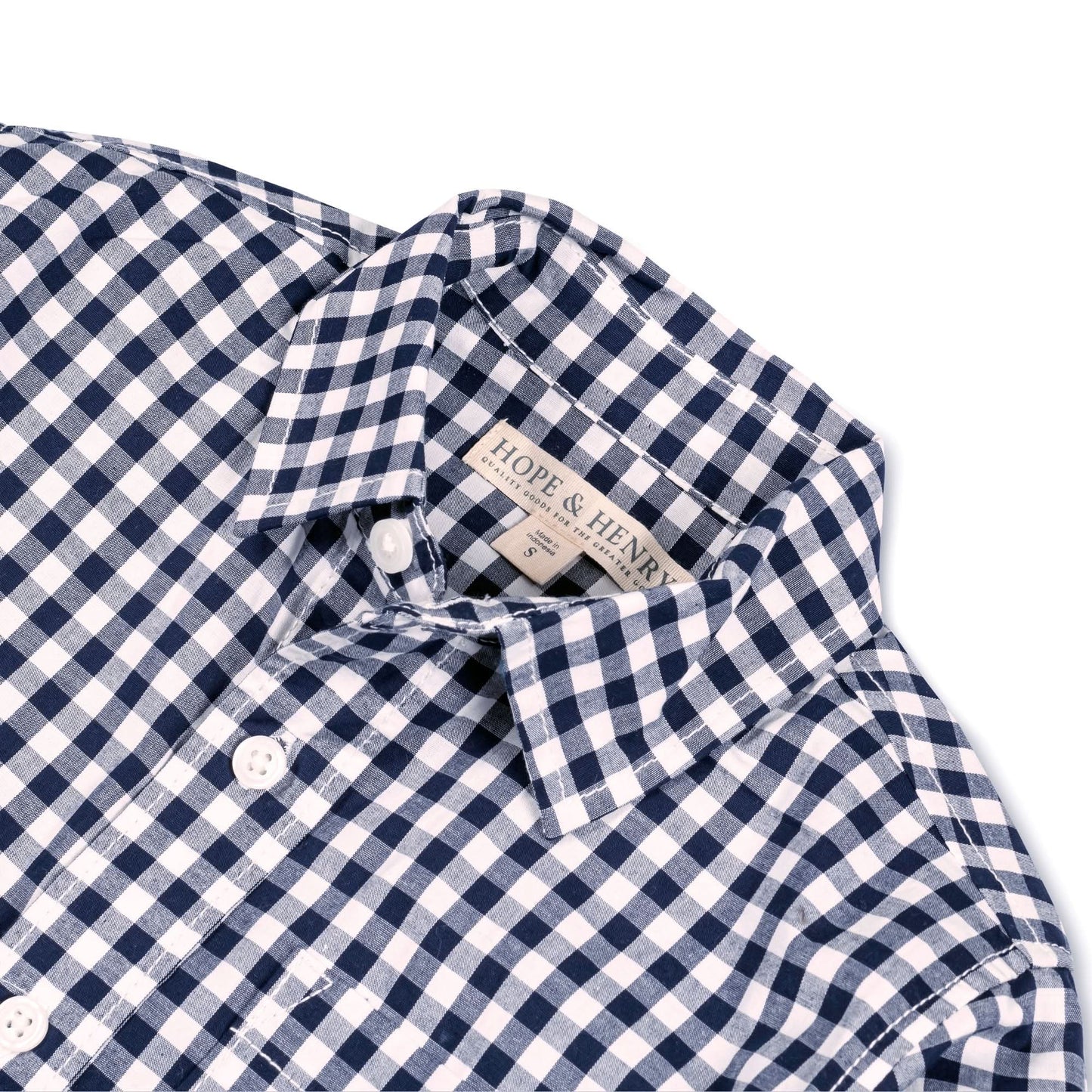 Organic Stretch Poplin Roll-Up Shirt - Baby