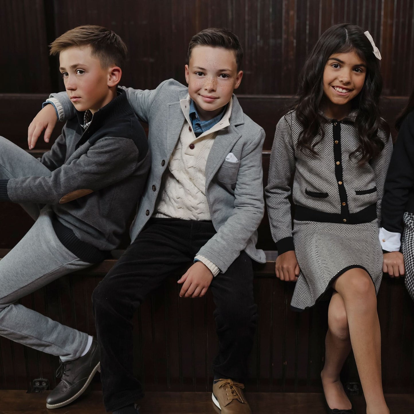 Organic Mock Neck Cable Sweater