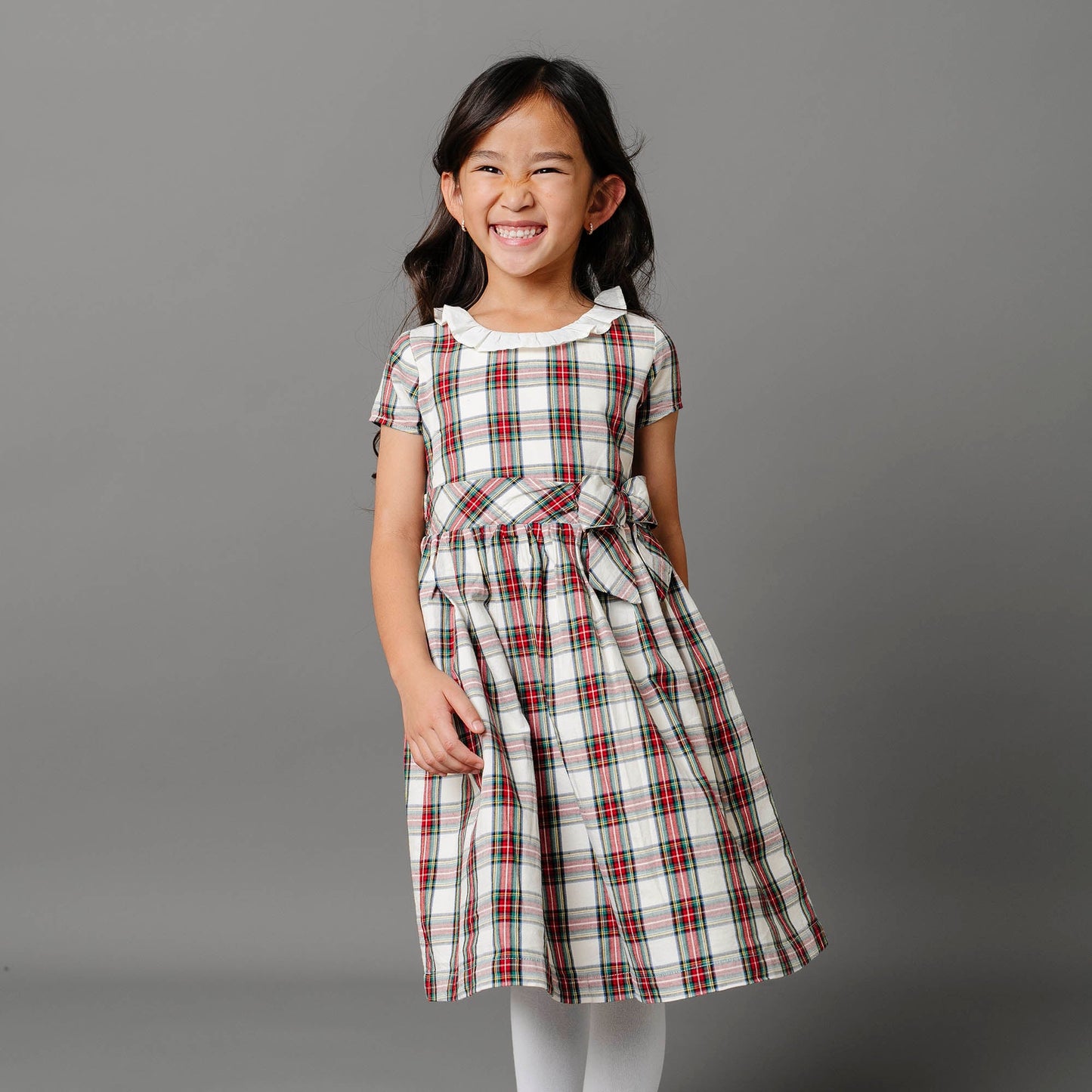 Ruffle Collar Organic Party Dress