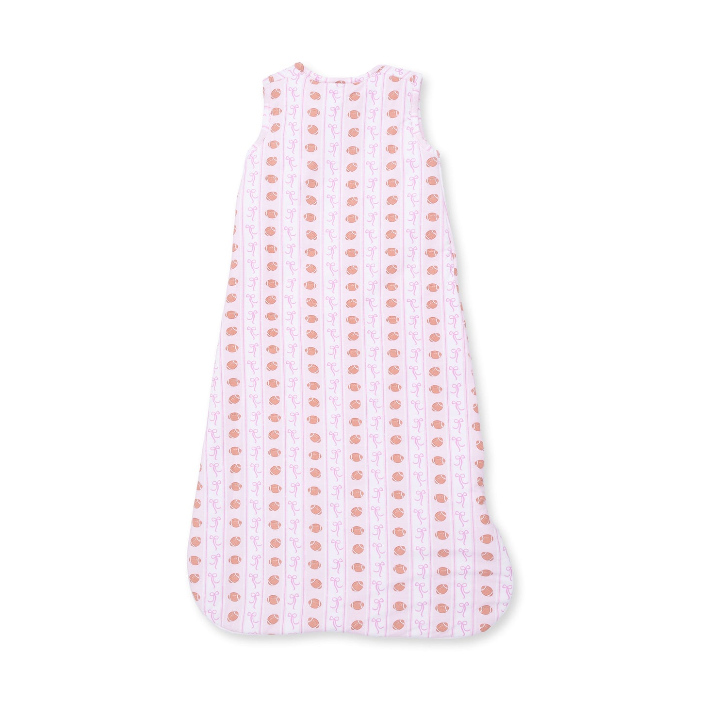 Football Bow Stripe - Sleep Bag