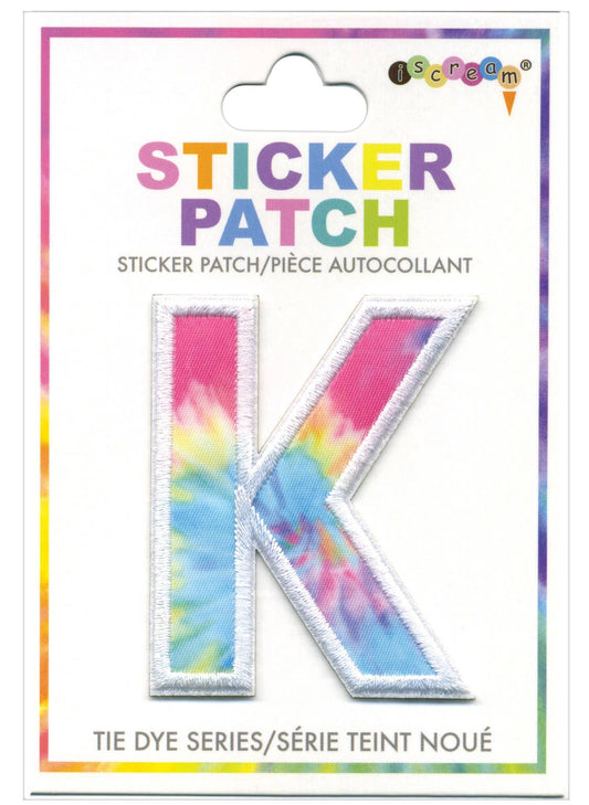 K Tie Dye Sticker Patch