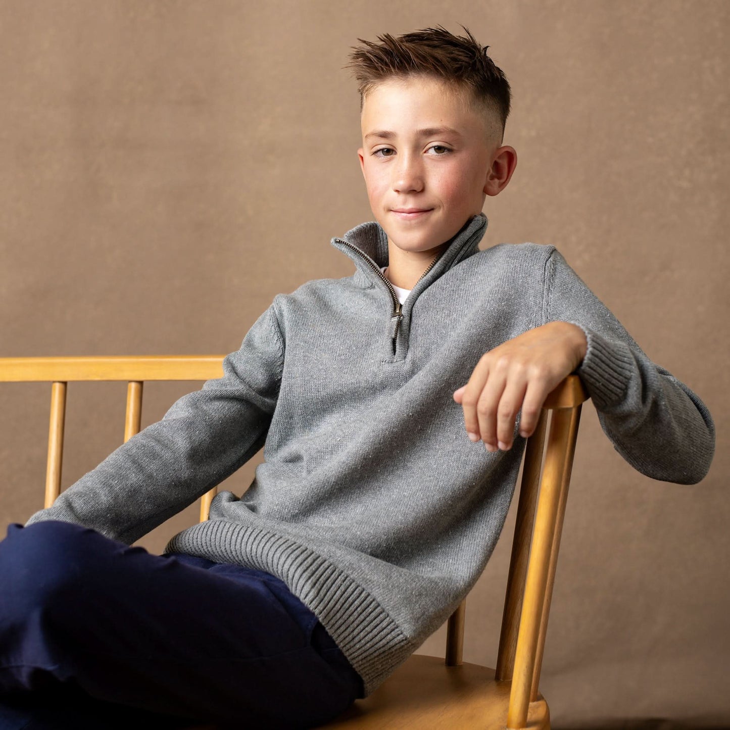 Organic Half Zip Sweater - Baby