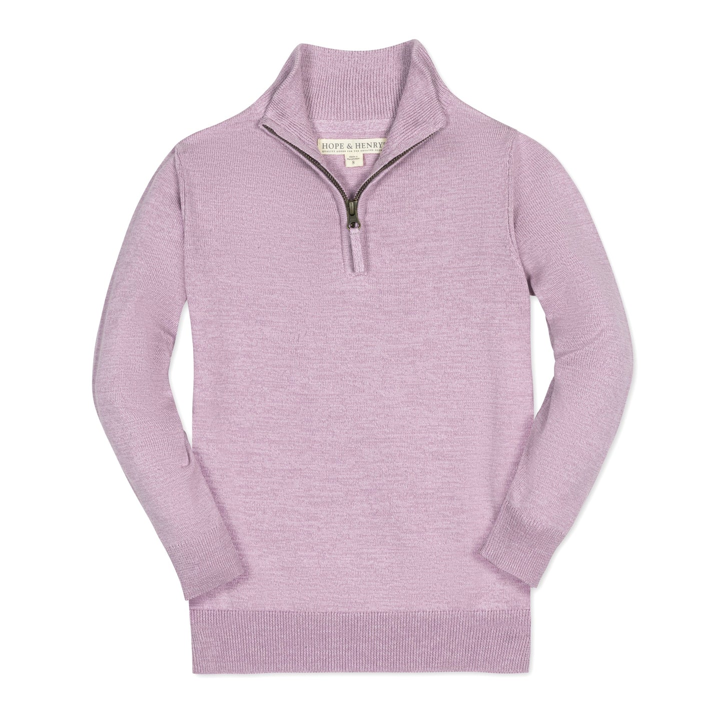 Organic Fine Gauge Half Zip Sweater - Baby