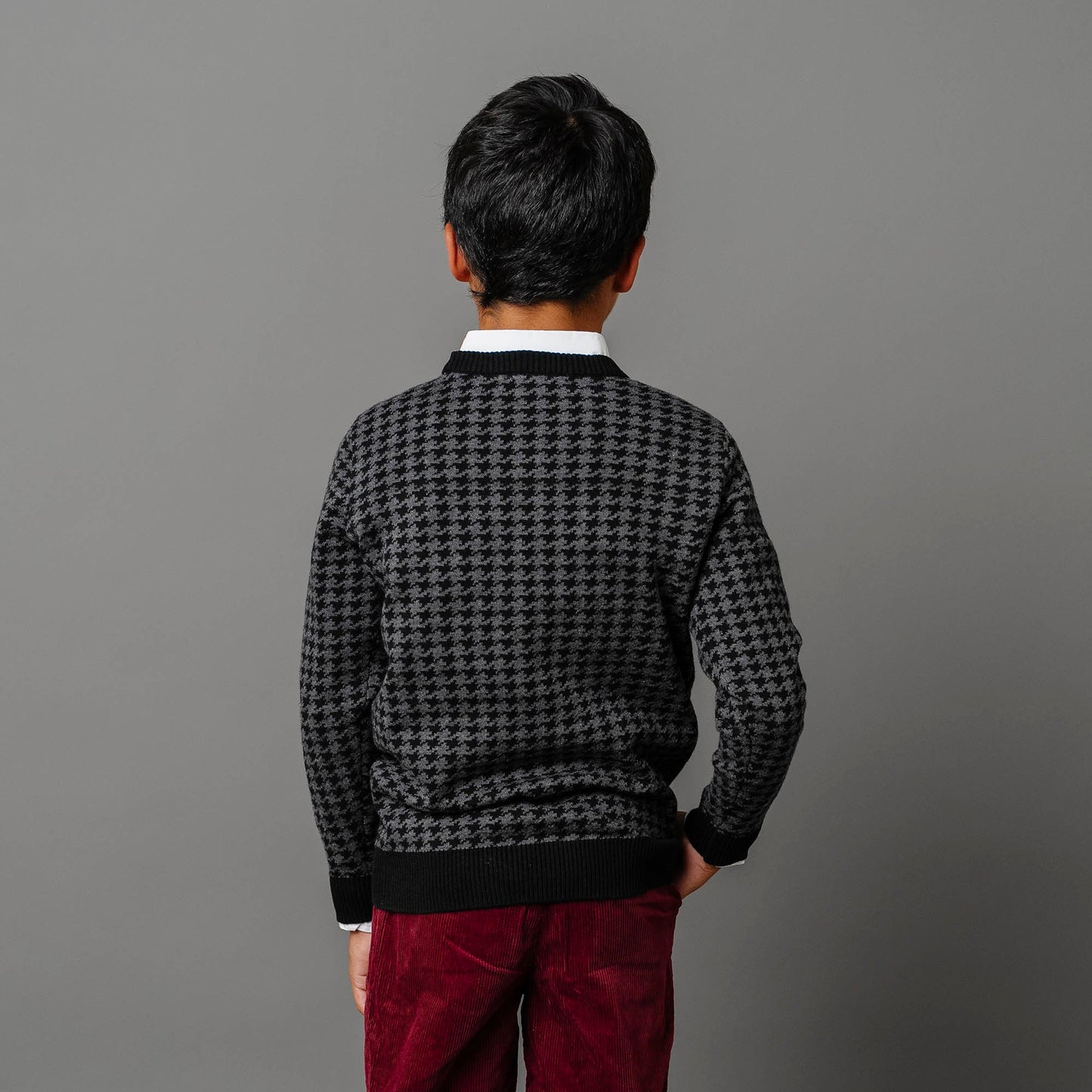 Organic Intarsia Crew Neck Sweater - Baby