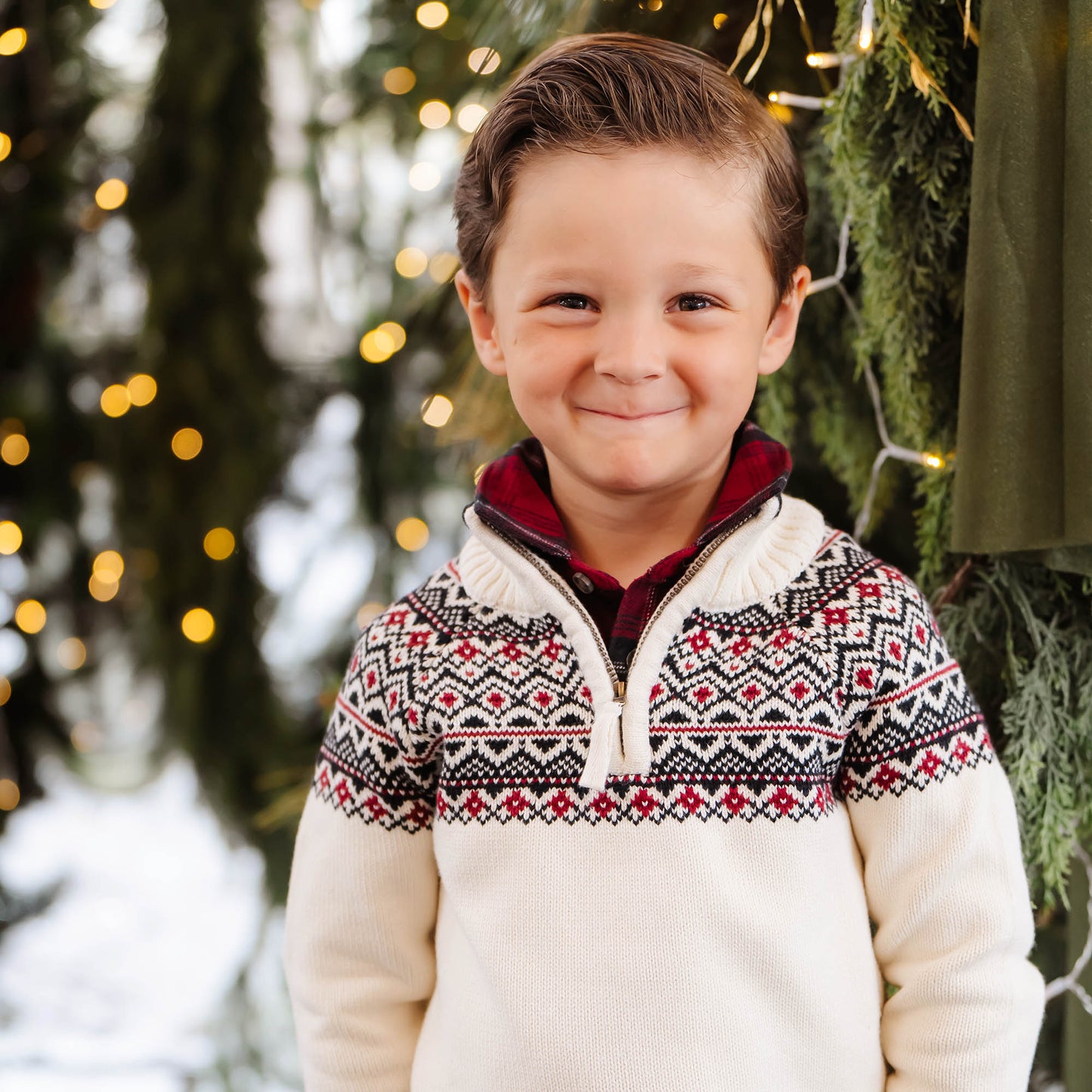 Organic Half Zip Ski Sweater - Baby