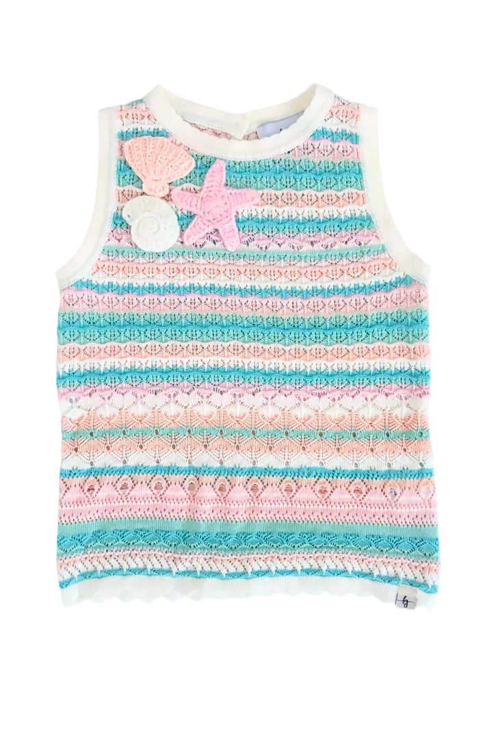 Seashore Stripe Knit Tank