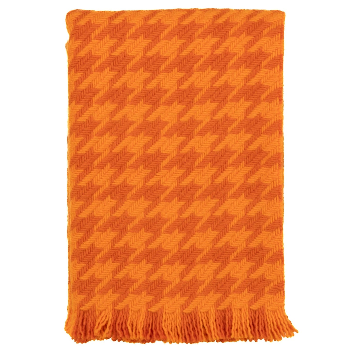 Southampton Home Naturally Weighted Houndstooth Throw - Orange