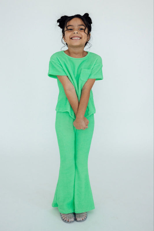 Seafoam Green Scrunchy Pocket Tee