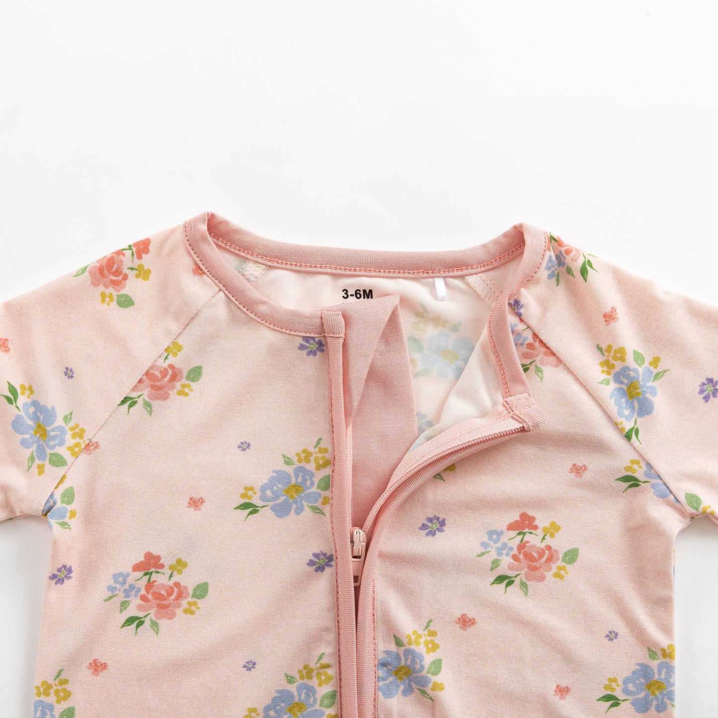 Blush Bloom (Convertible Zip Footies)