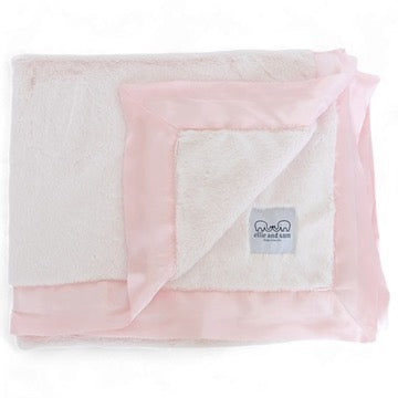 Luxury Satin Border Blanket - Pink