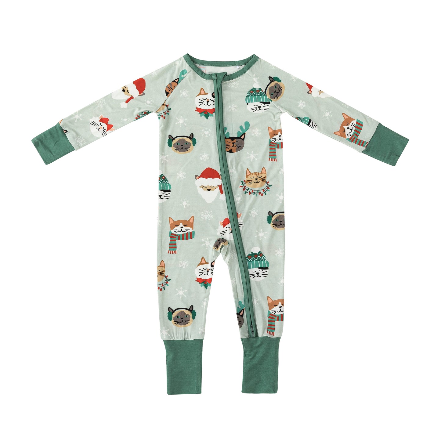 Purr The Halls (Convertible Zip Footies)