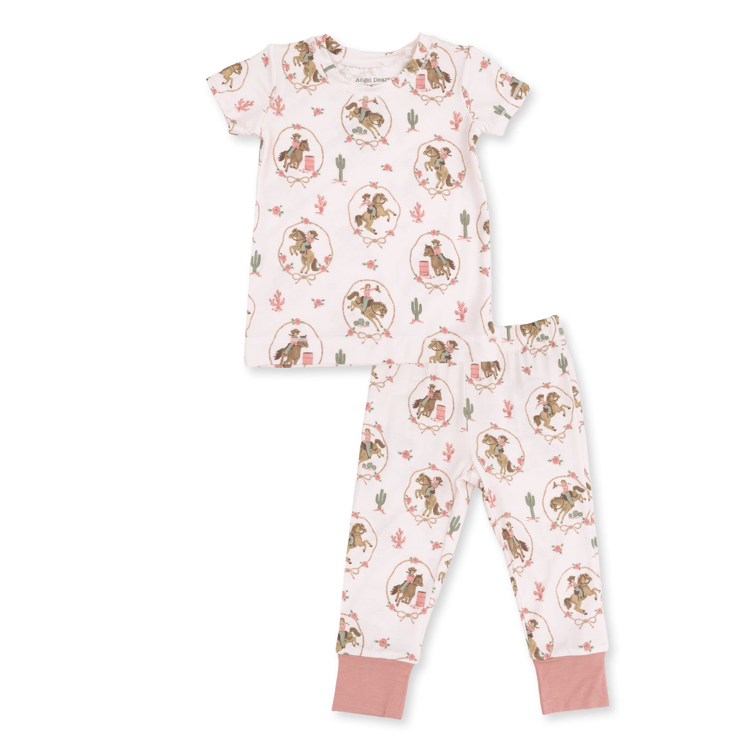 Cowgirl Cameos - Short Sleeve Loungewear Set