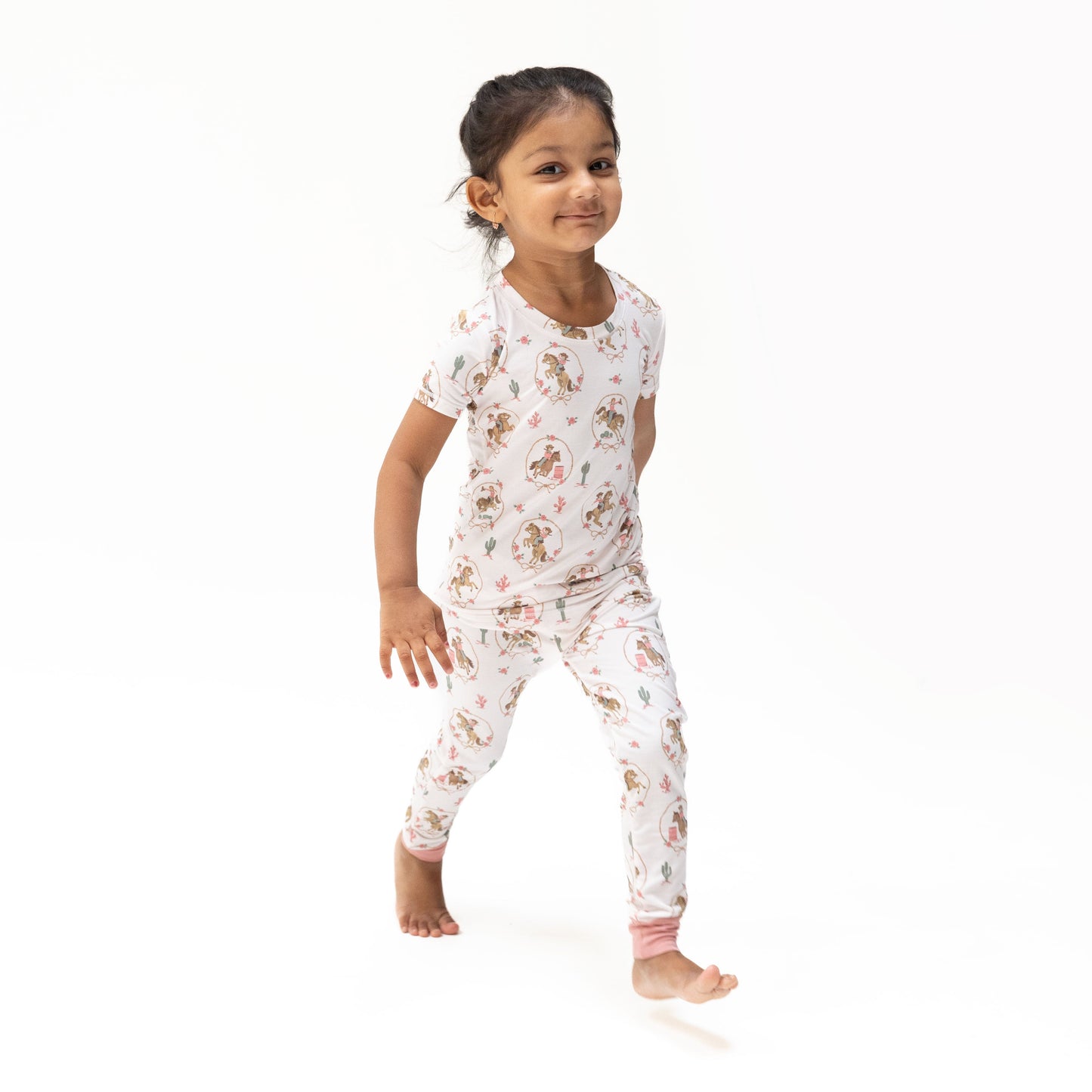 Cowgirl Cameos - Short Sleeve Loungewear Set