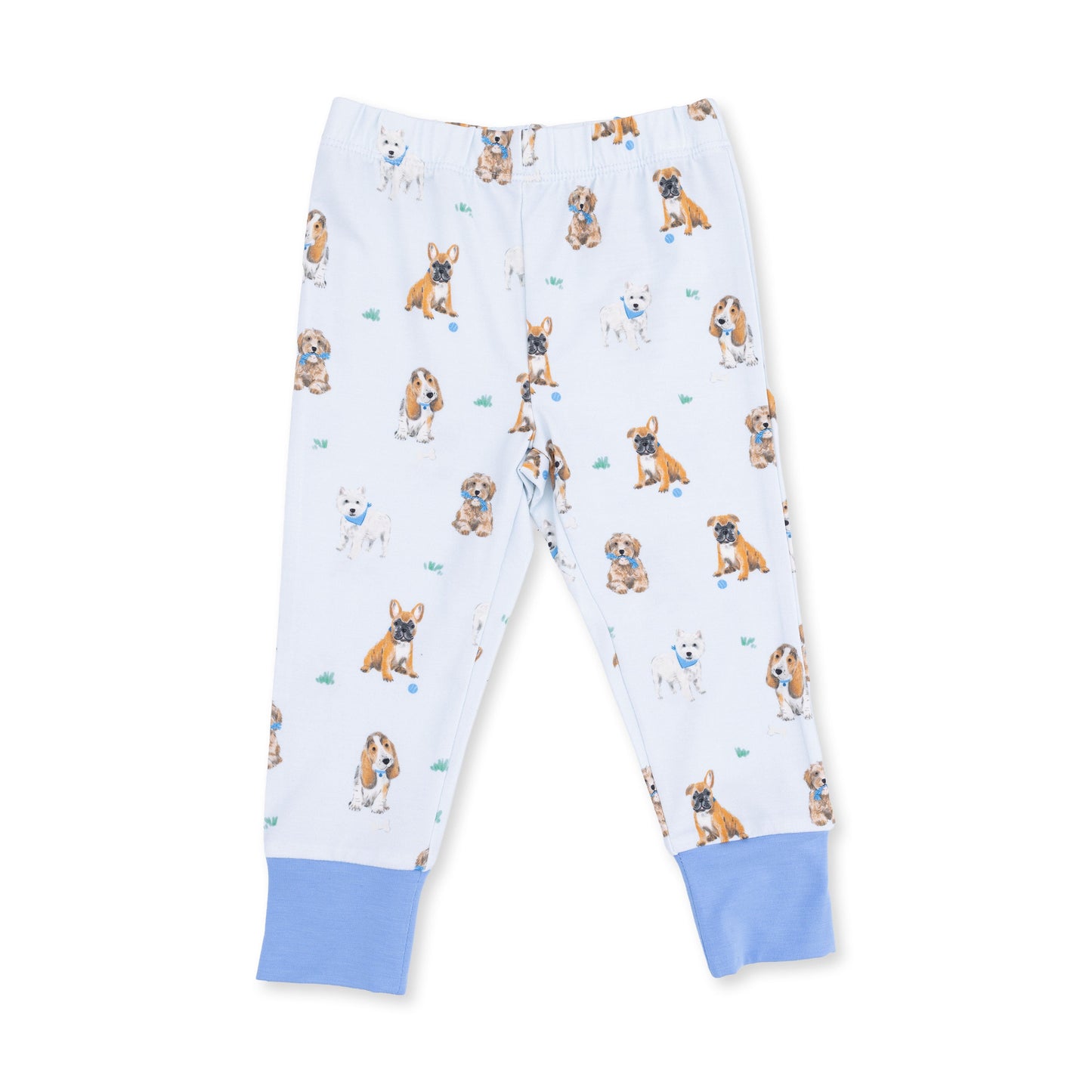 Bestie Dogs Blue - Short Sleeve Loungewear Set