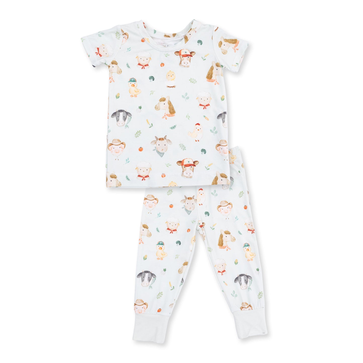 Baby Farm Faces - Short Sleeve Loungewear Set