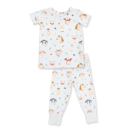 Baby Farm Faces - Short Sleeve Loungewear Set