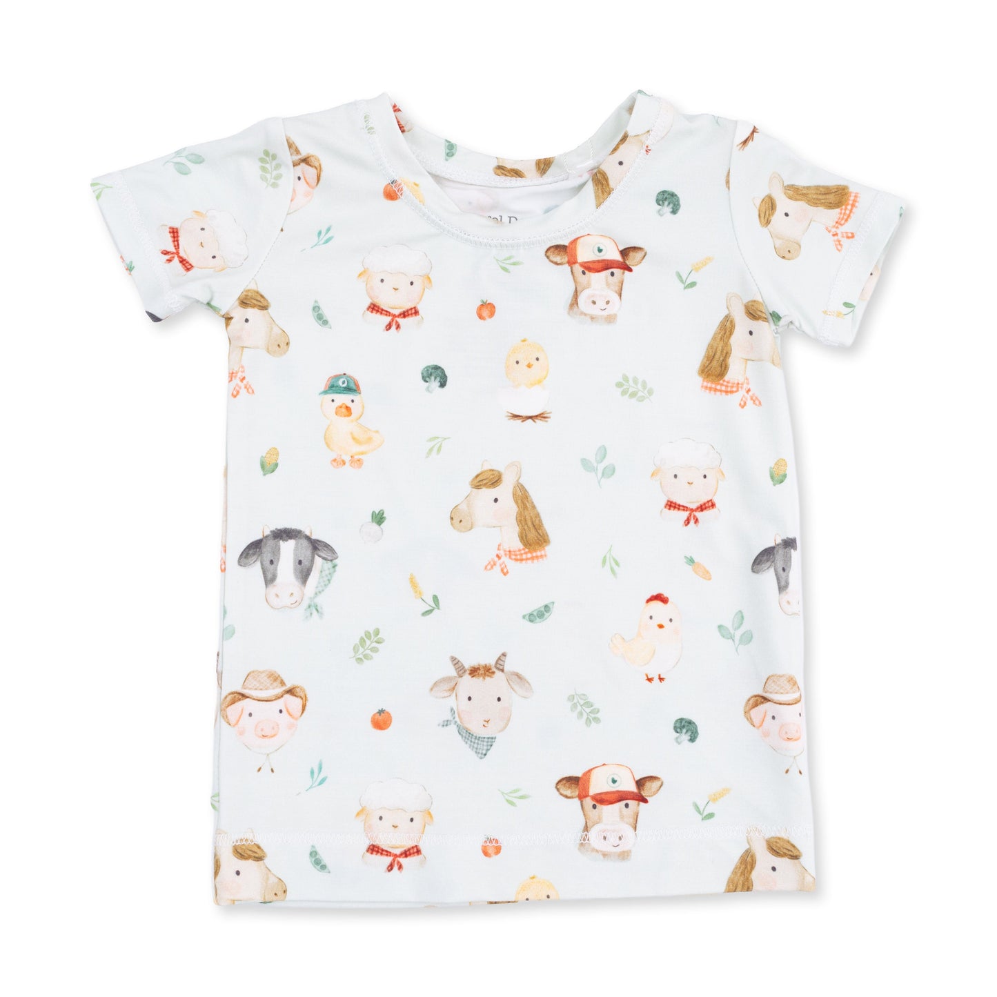 Baby Farm Faces - Short Sleeve Loungewear Set