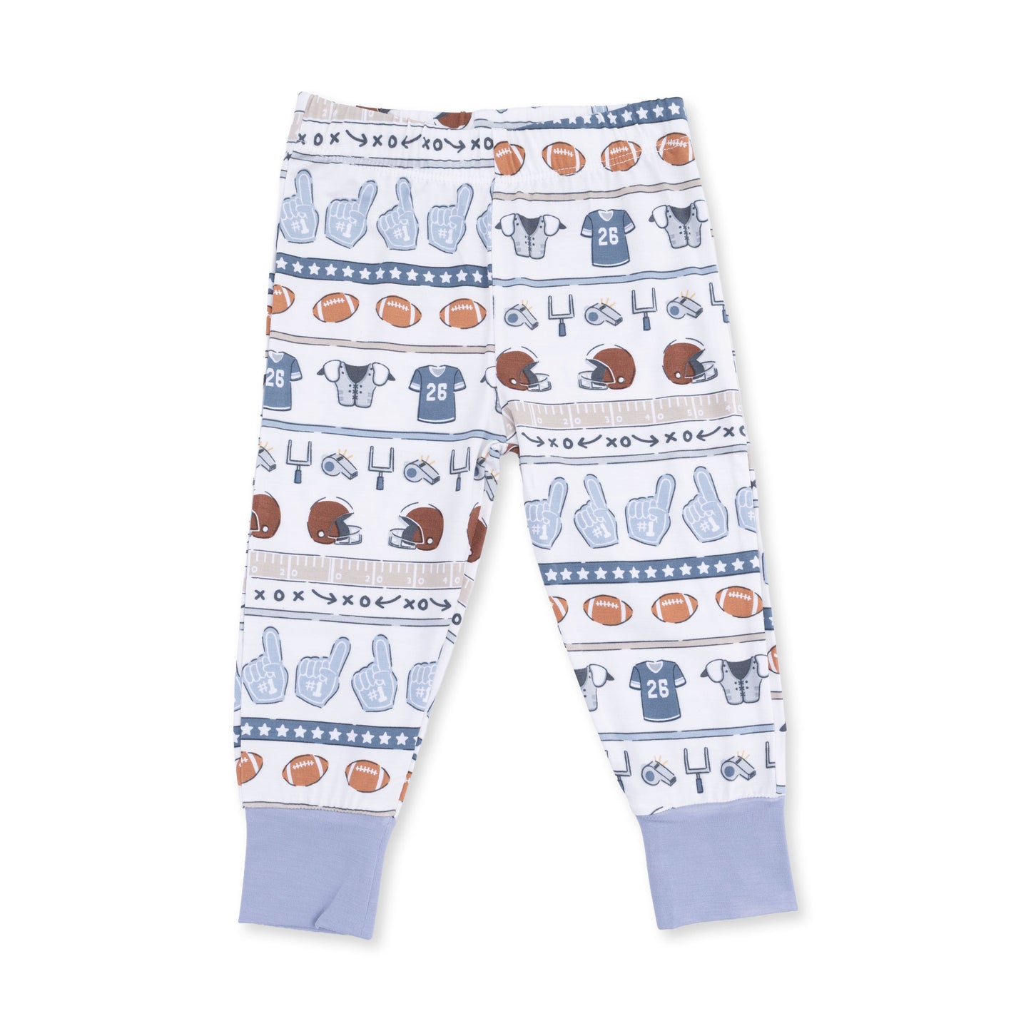 Football Stripe - Short Sleeve Loungewear Set