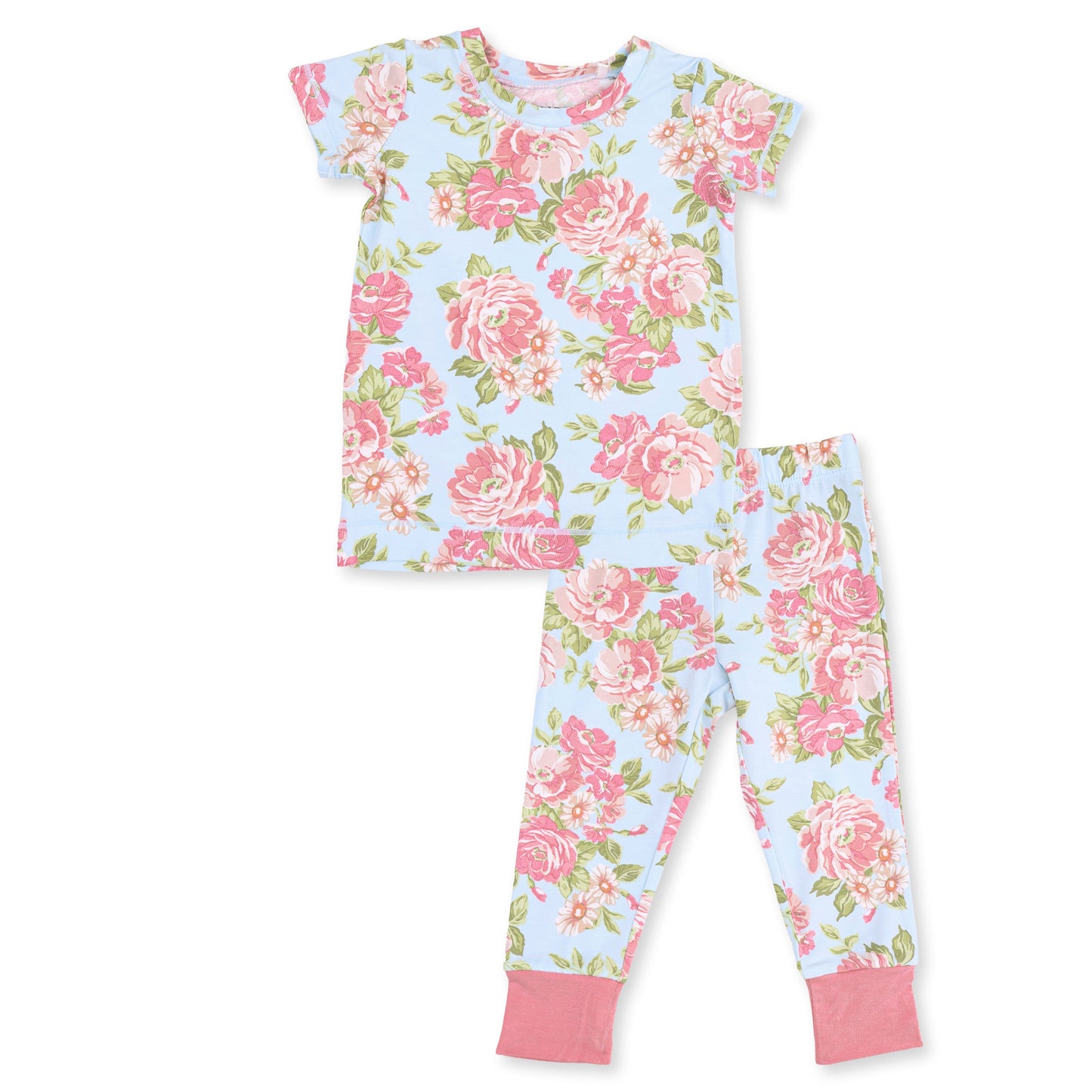 Angeline Floral - Short Sleeve Loungewear Set