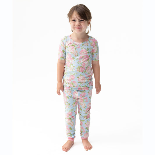 Angeline Floral - Short Sleeve Loungewear Set
