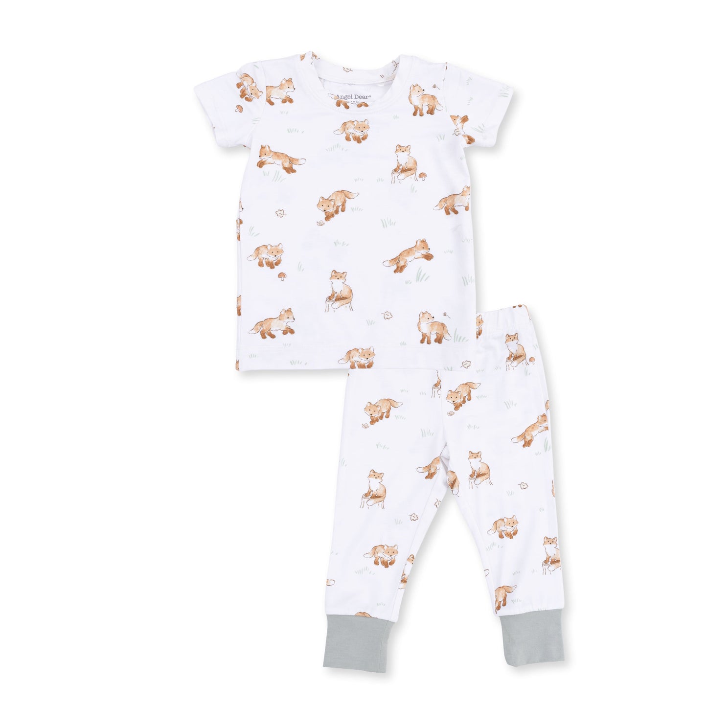 Little Explorer Fox - Short Sleeve Loungewear Set