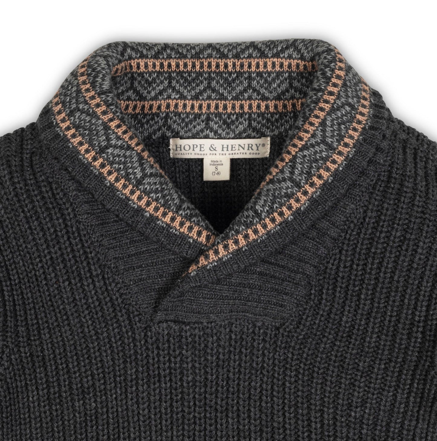 Organic Shawl Collar Sweater