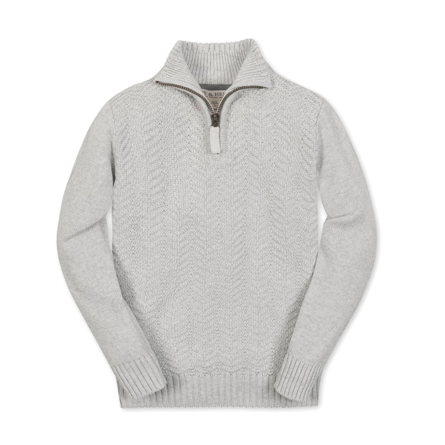 Organic Half Zip Cable Sweater