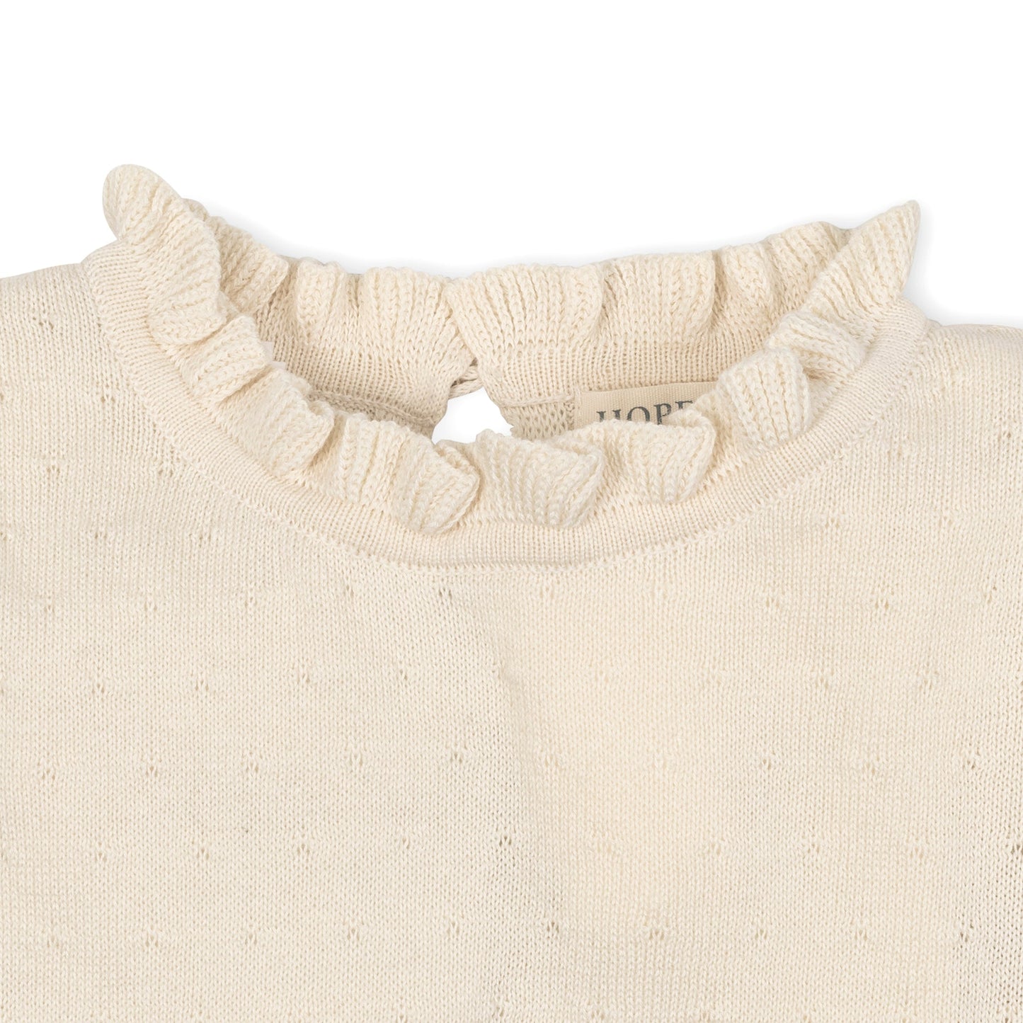 Organic Ruffle Edge Sweater