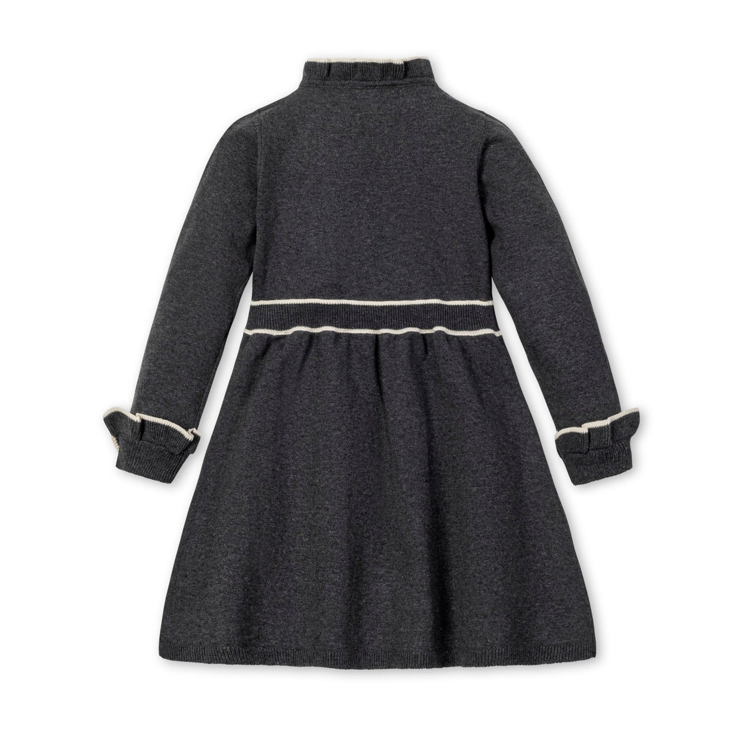 Organic Ruffle Trim Sweater Dress