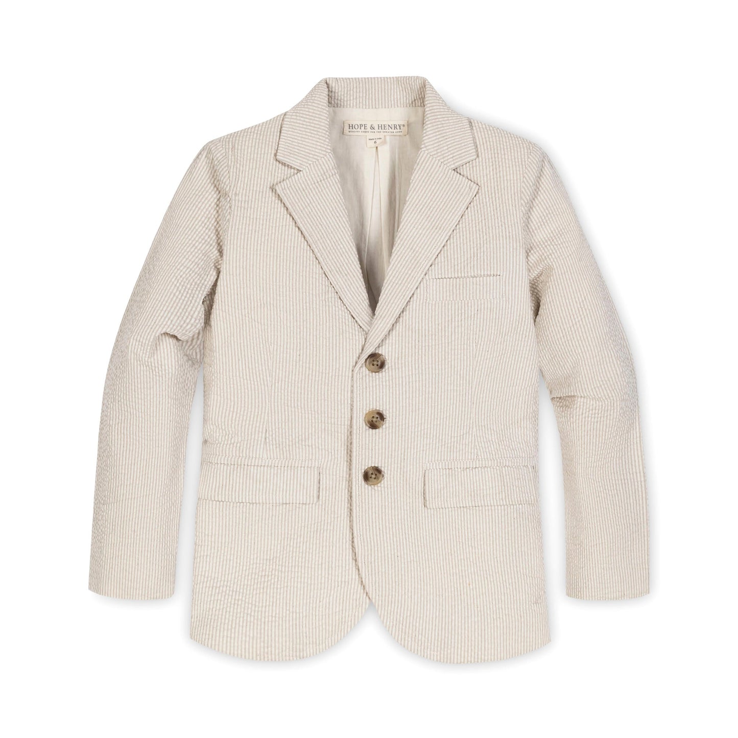Organic Seersucker Suit Jacket