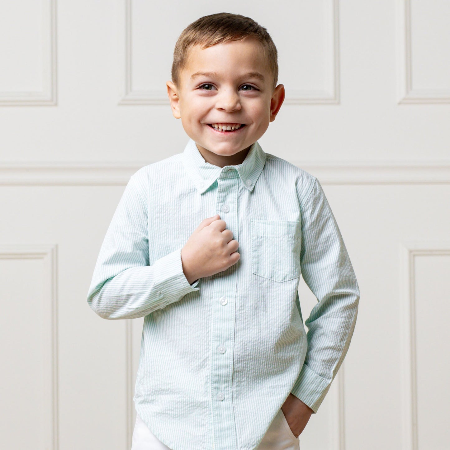 Organic Seersucker Shirt
