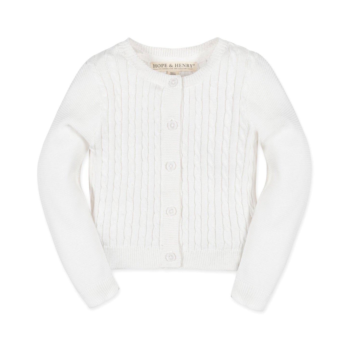 Organic Cable Cardigan Sweater - Baby