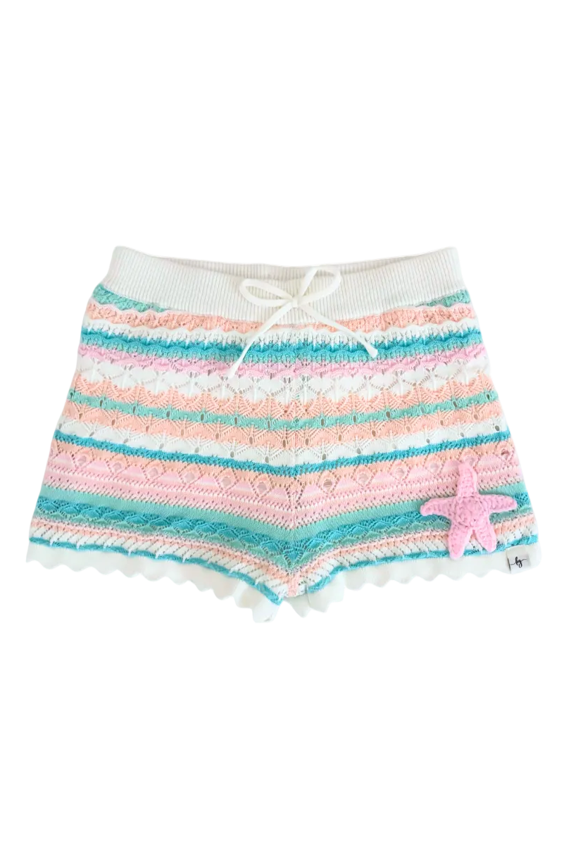 Seashore Stripe Knit Shorts