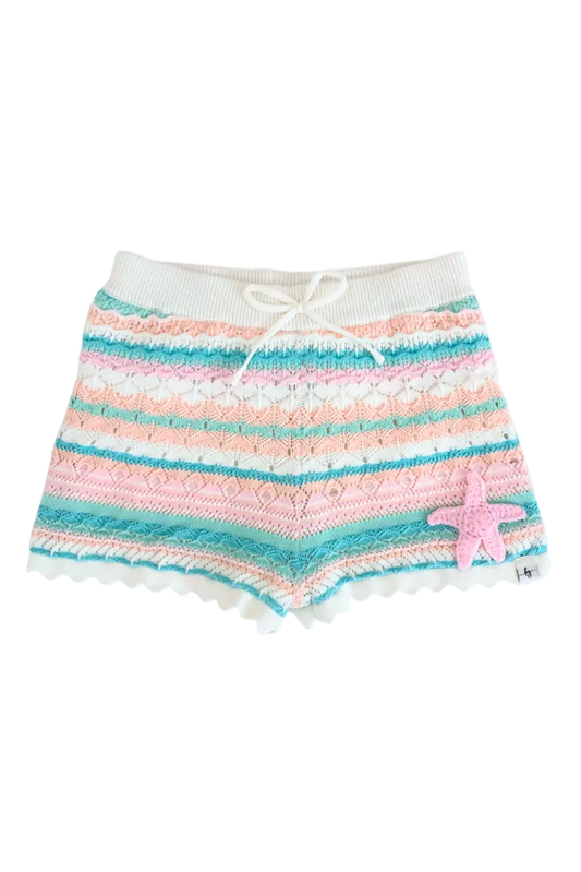 Seashore Stripe Knit Shorts