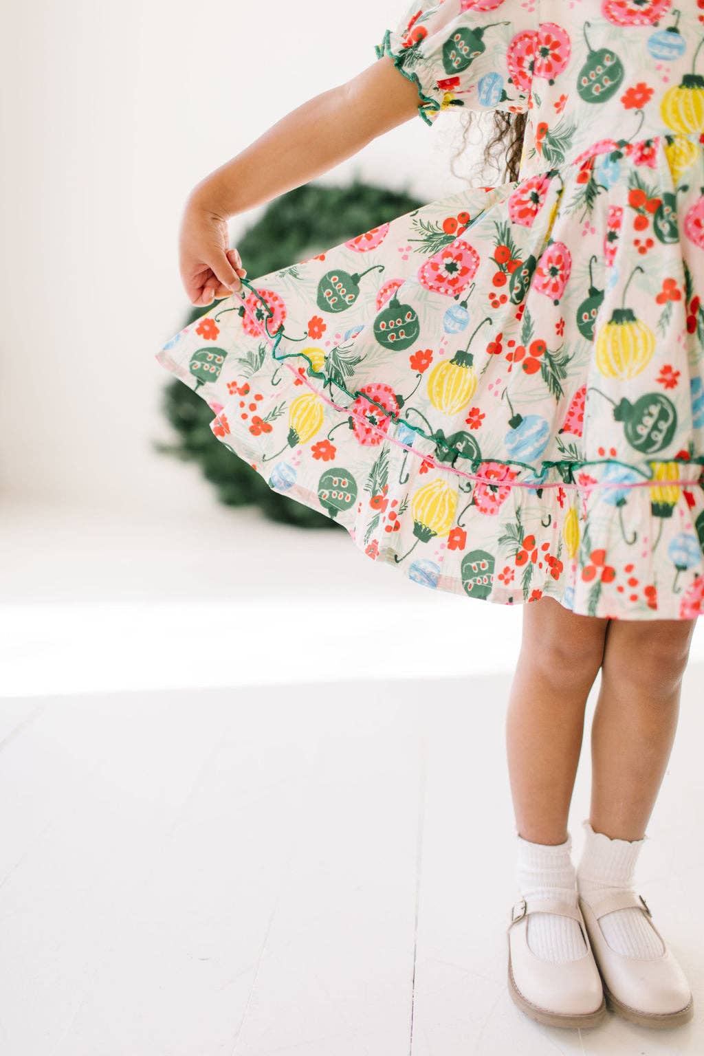 Vintage Ornament Poplin Dress