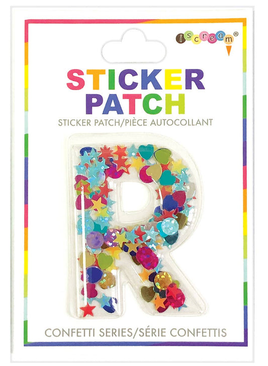 R Confetti Sticker Patch