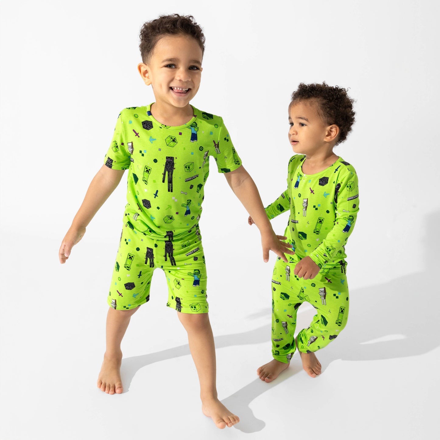 Minecraft Mob Squad Bamboo Kids Pajama Short Set