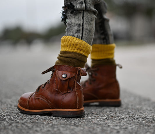 Olive Boot sock