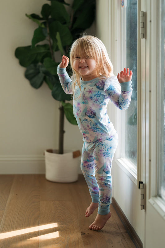 Snow Queen Long Sleeve Ruffle Lounge Set
