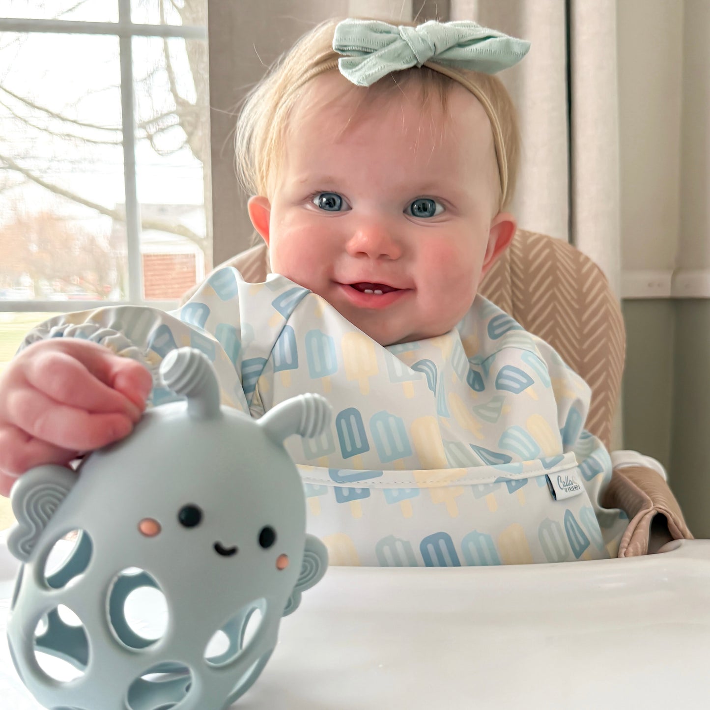 The Grayson Long Sleeve Bib - Popsicles