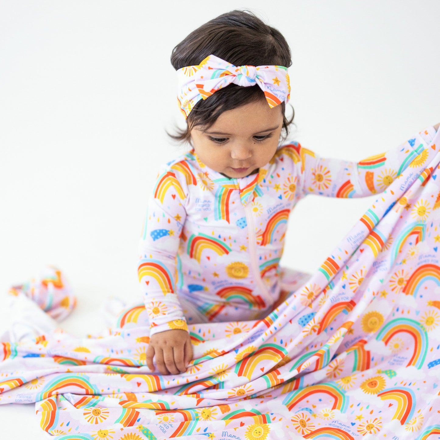 The SoftKnot Bow | Here Comes the Sunshine (Pink) | "Mama, I Wished for You"