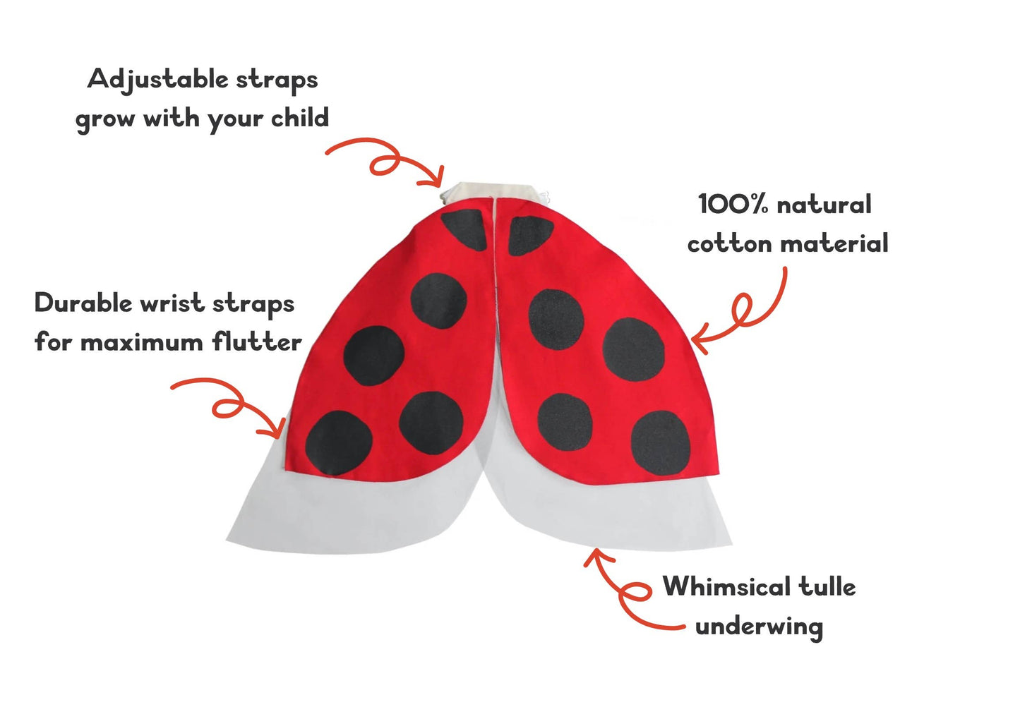 Ladybug Costume Wings