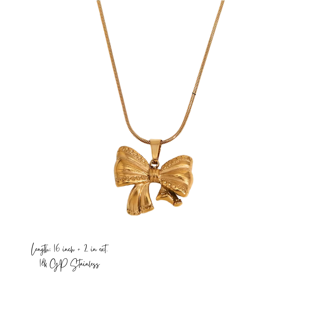 Belle Bow Necklace
