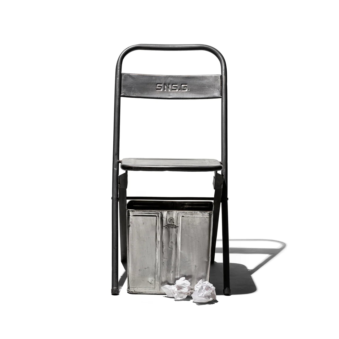 Recycled Steel Trashcan from used oil can