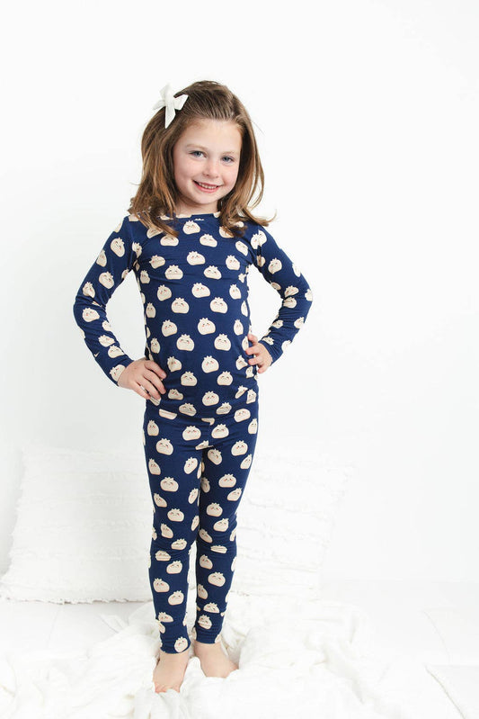 Kids Bamboo Long Sleeves Pajama Set - Dumplings