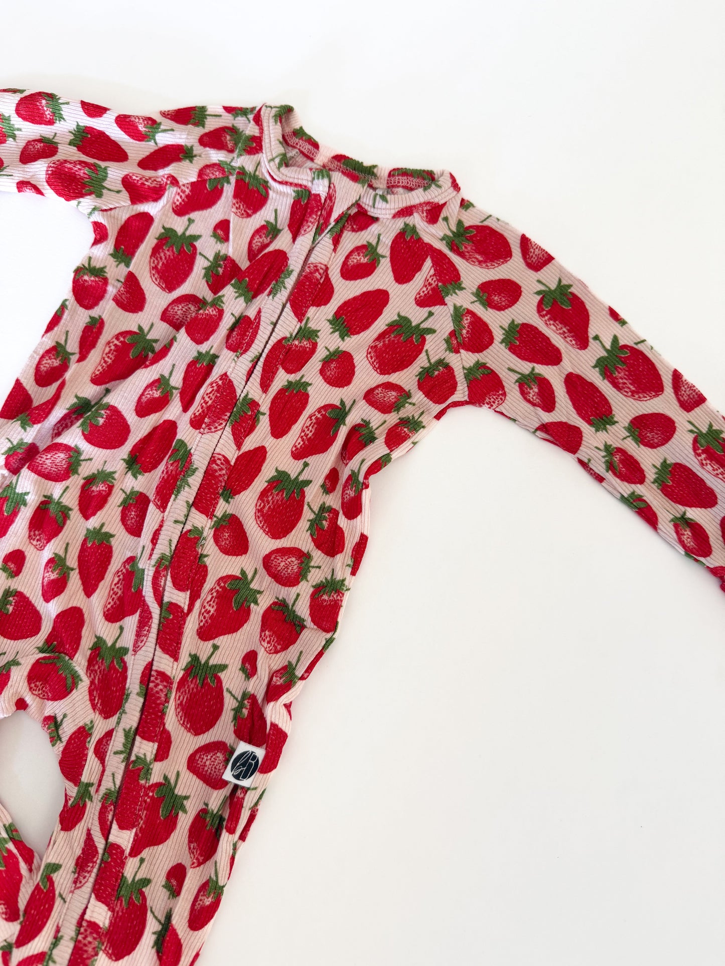 STRAWBERRIES | ZIP ROMPER