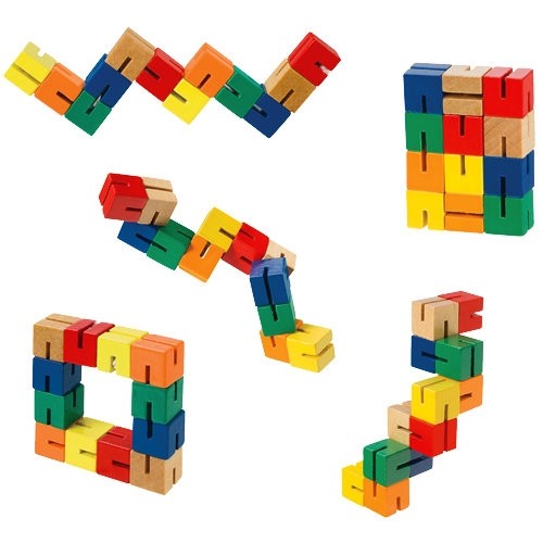 Wood Fidget Puzzle – Sensory Fidget Toy for Kids & Adults, Calming Focus Tool for Stress Relief & Fine Motor Skills