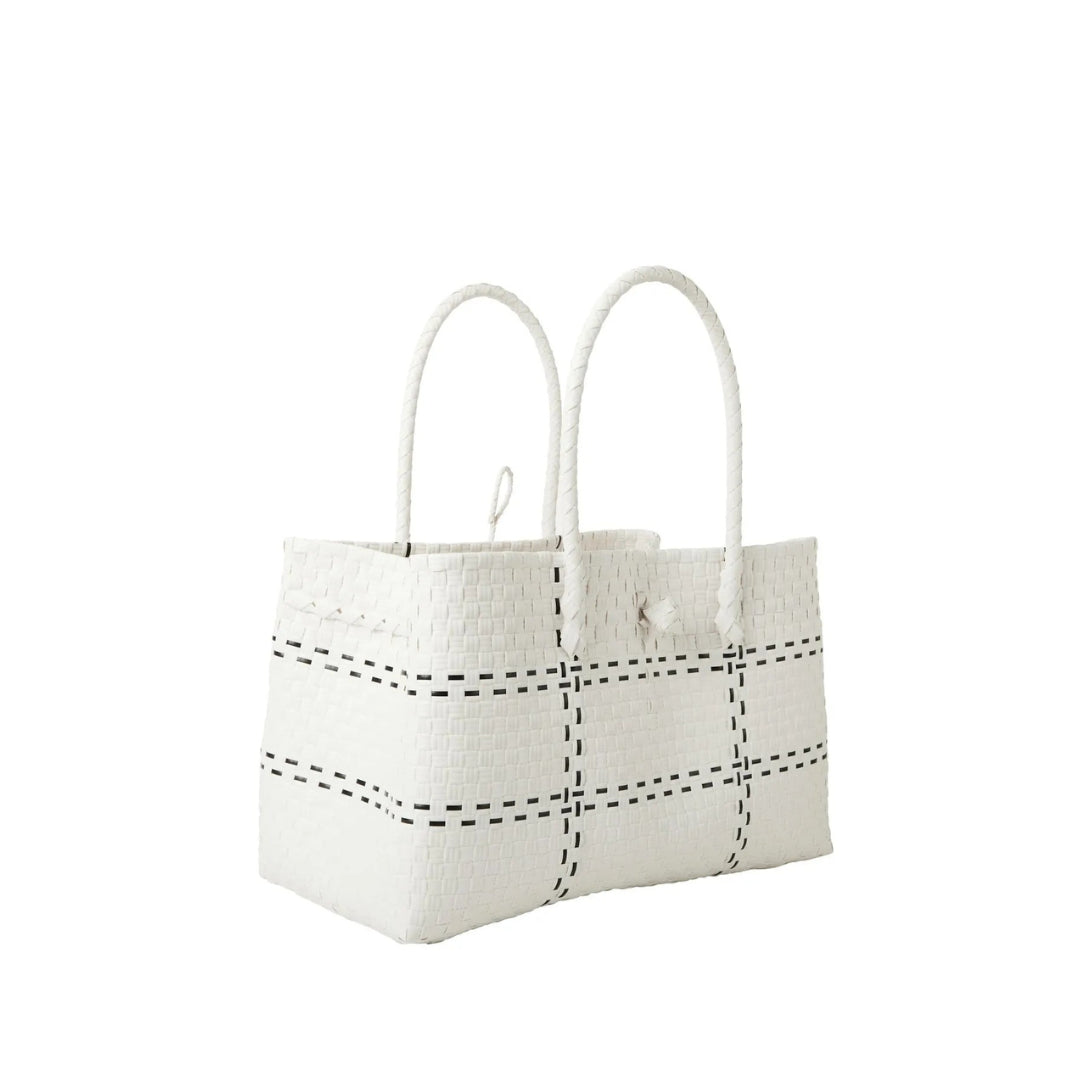 The Midi Piper Handwoven Tote · Recycled Plastic